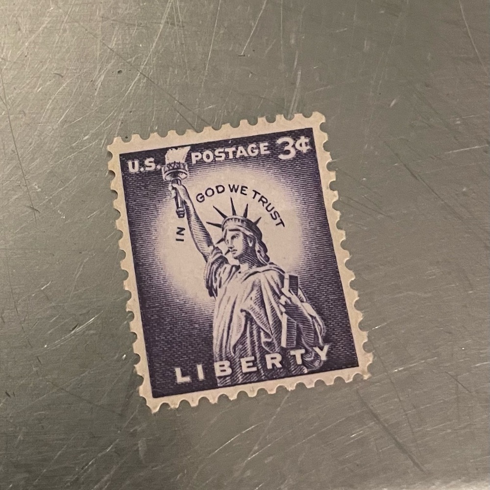 Vintage U.S. Liberty Postage Stamp